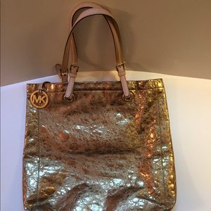 Michael Kors Gold metallic Tote